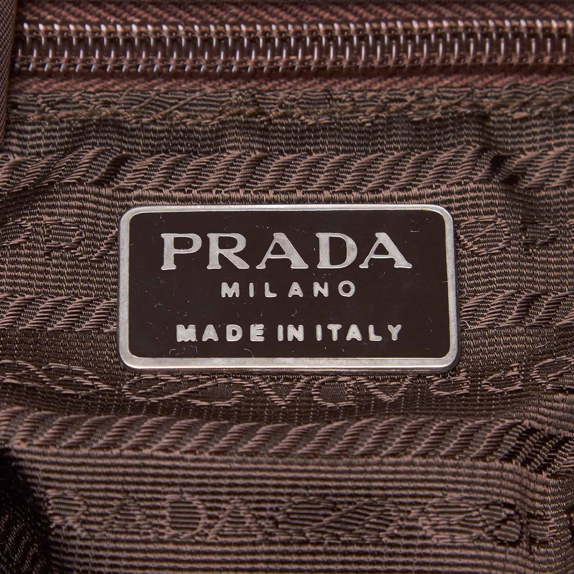 Women's Prada Black Nylon Fabric Crossbody Bag Italy