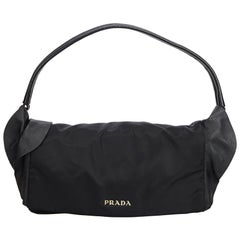 Prada Black Nylon Fabric Shoulder Bag Italy