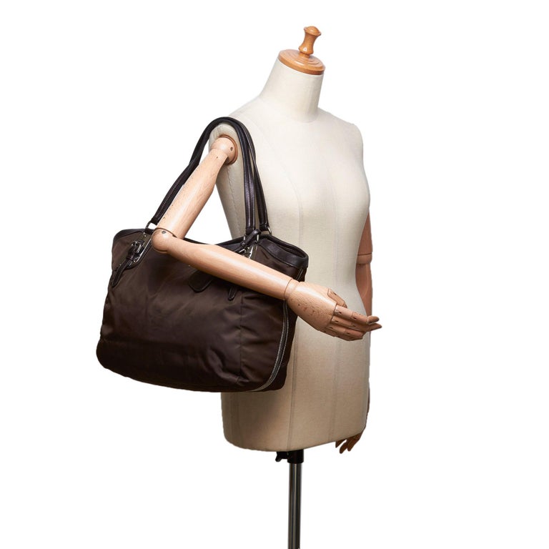 Prada Black Nylon Fabric Shoulder Bag Italy w/ Dust BagAuthenticity