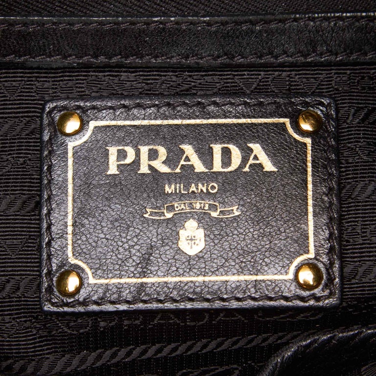 Prada Black Nylon Fabric Tessuto Bow Handbag Italy at 1stDibs