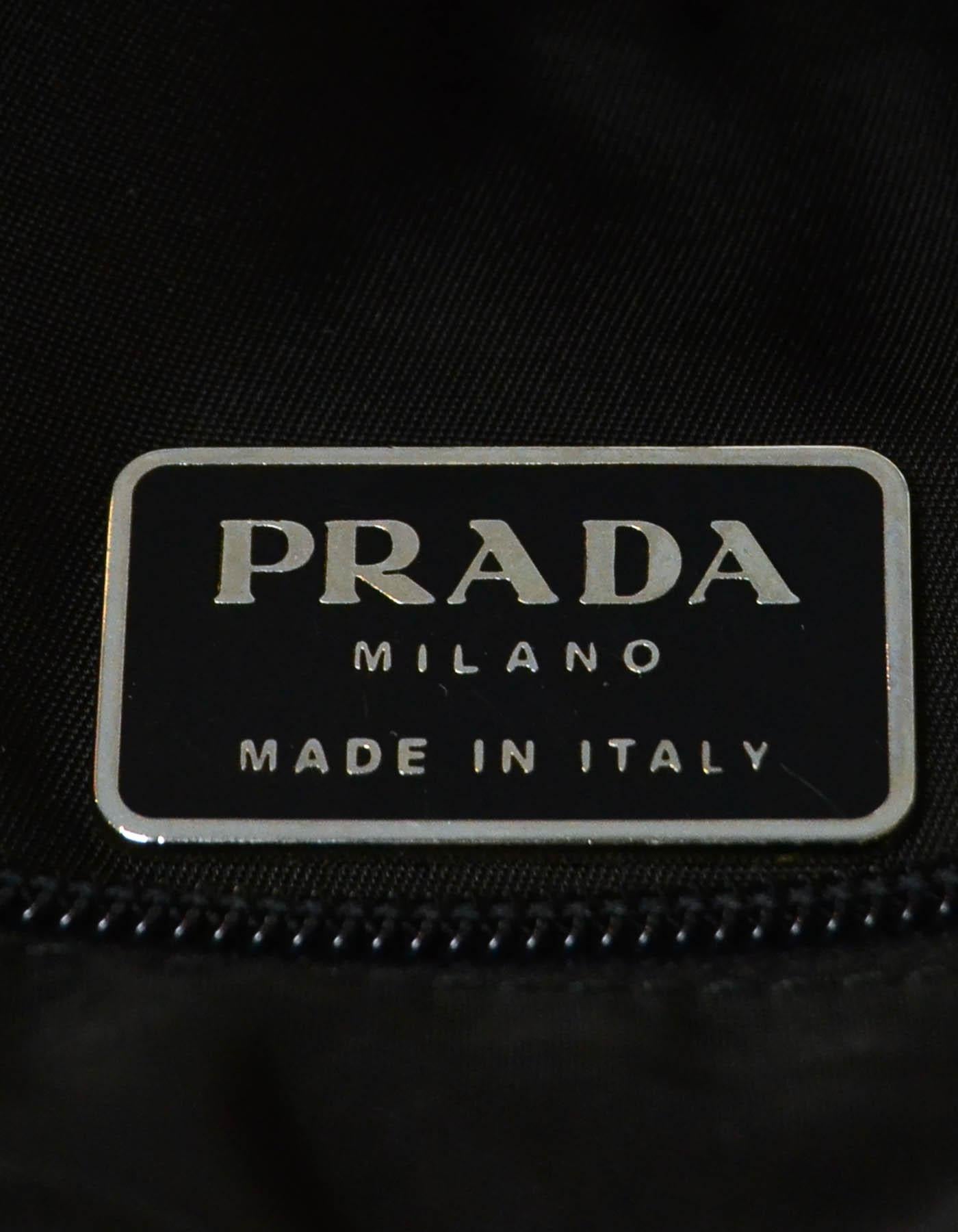 Prada Black Nylon Flat Messenger Bag 4