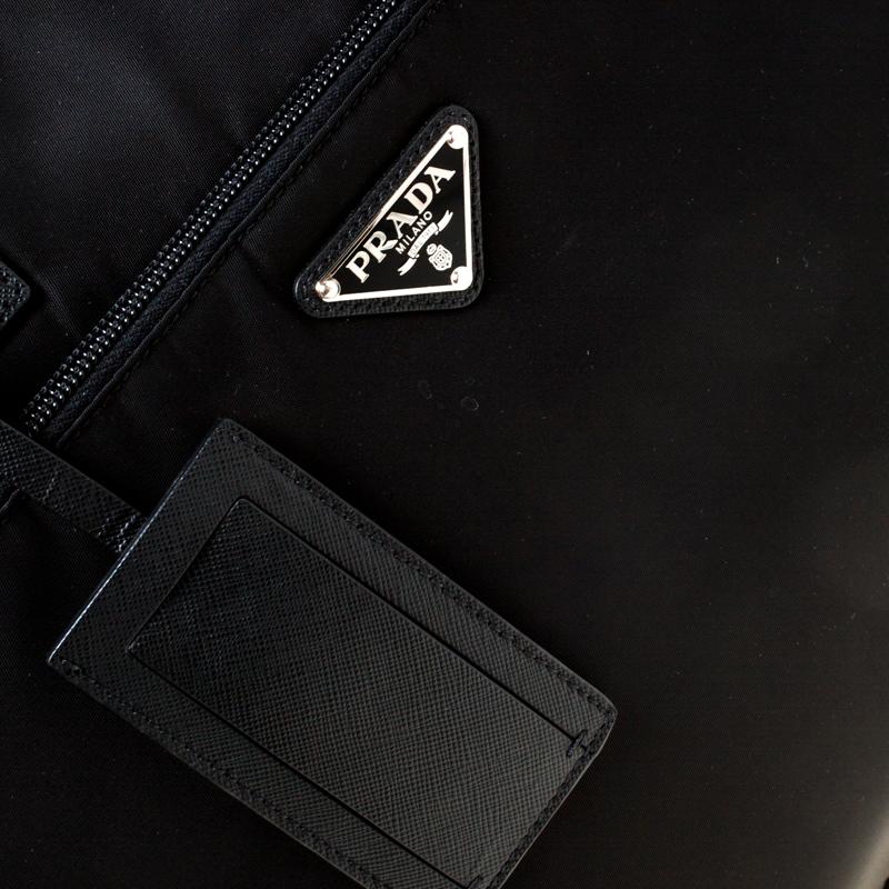 Prada Laptop-Tasche aus schwarzem Nylon 5