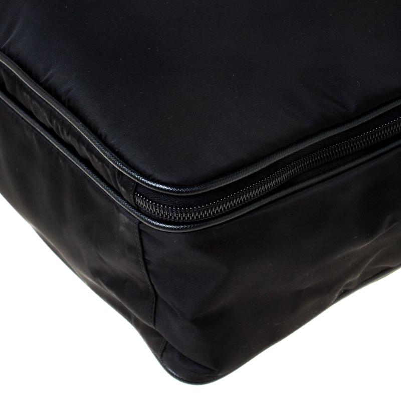 Prada Laptop-Tasche aus schwarzem Nylon 6