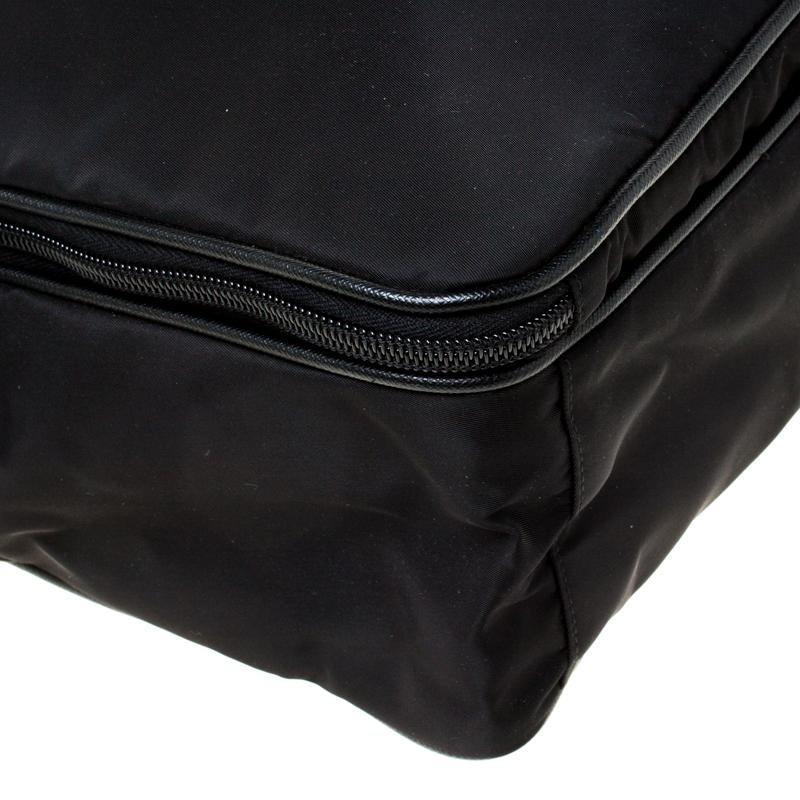 Prada Laptop-Tasche aus schwarzem Nylon 7