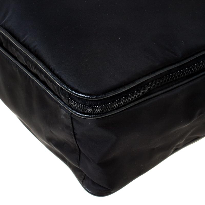 Prada Black Nylon Laptop Bag 2