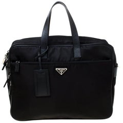 Prada Black Nylon Laptop Bag