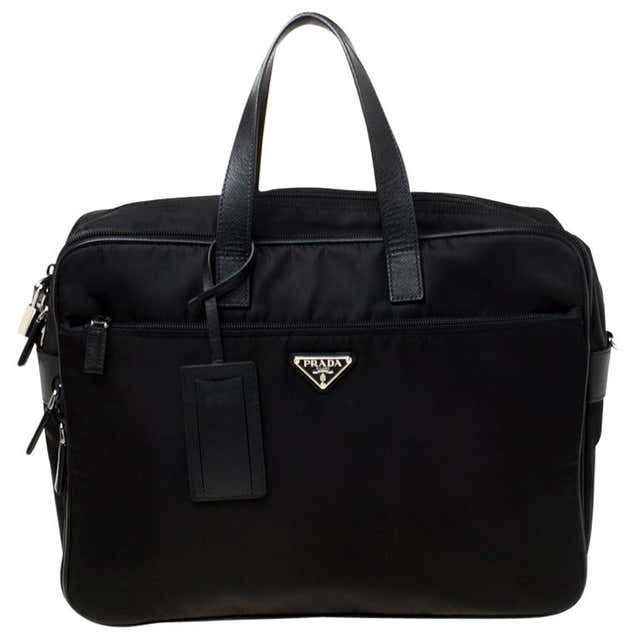 Prada Black Nylon Laptop Bag at 1stDibs | prada laptop bag, prada nylon ...