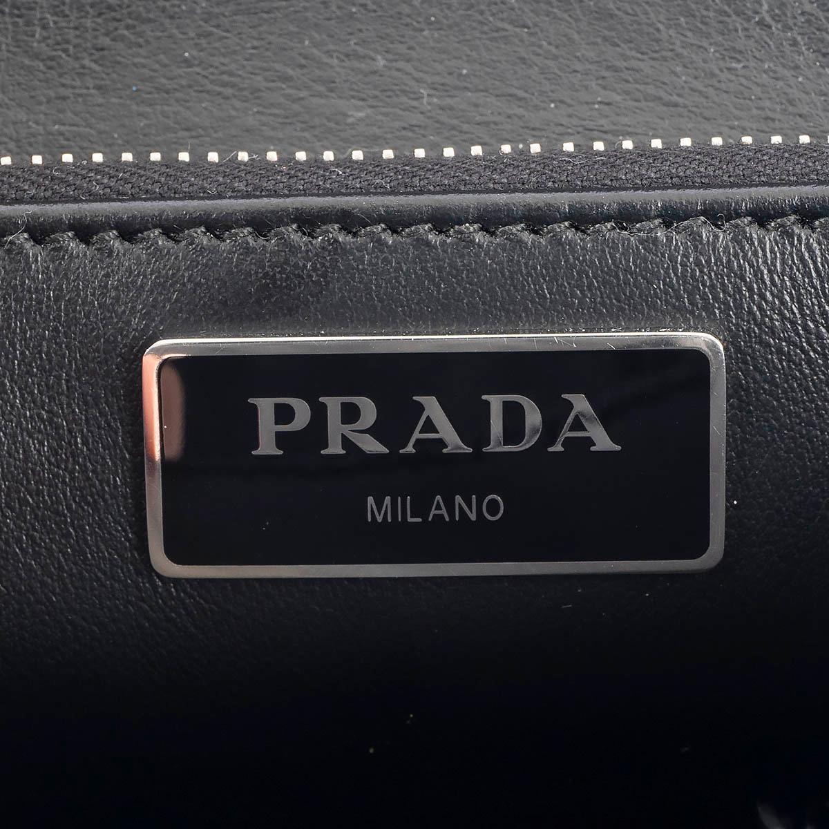 PRADA black nylon & leather POCKET Crossbody Bag For Sale 4