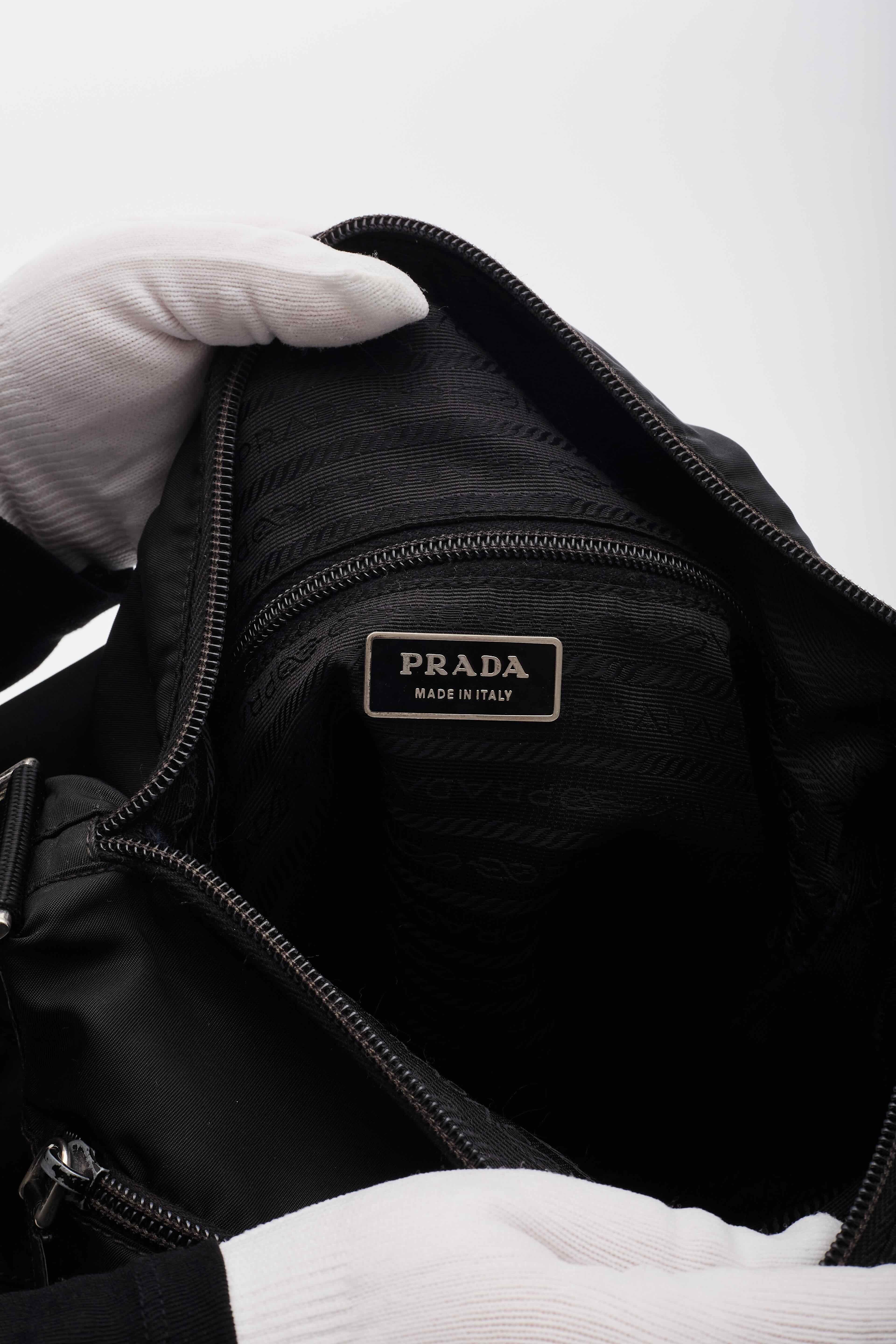 Prada Black Nylon Messenger Bag 2