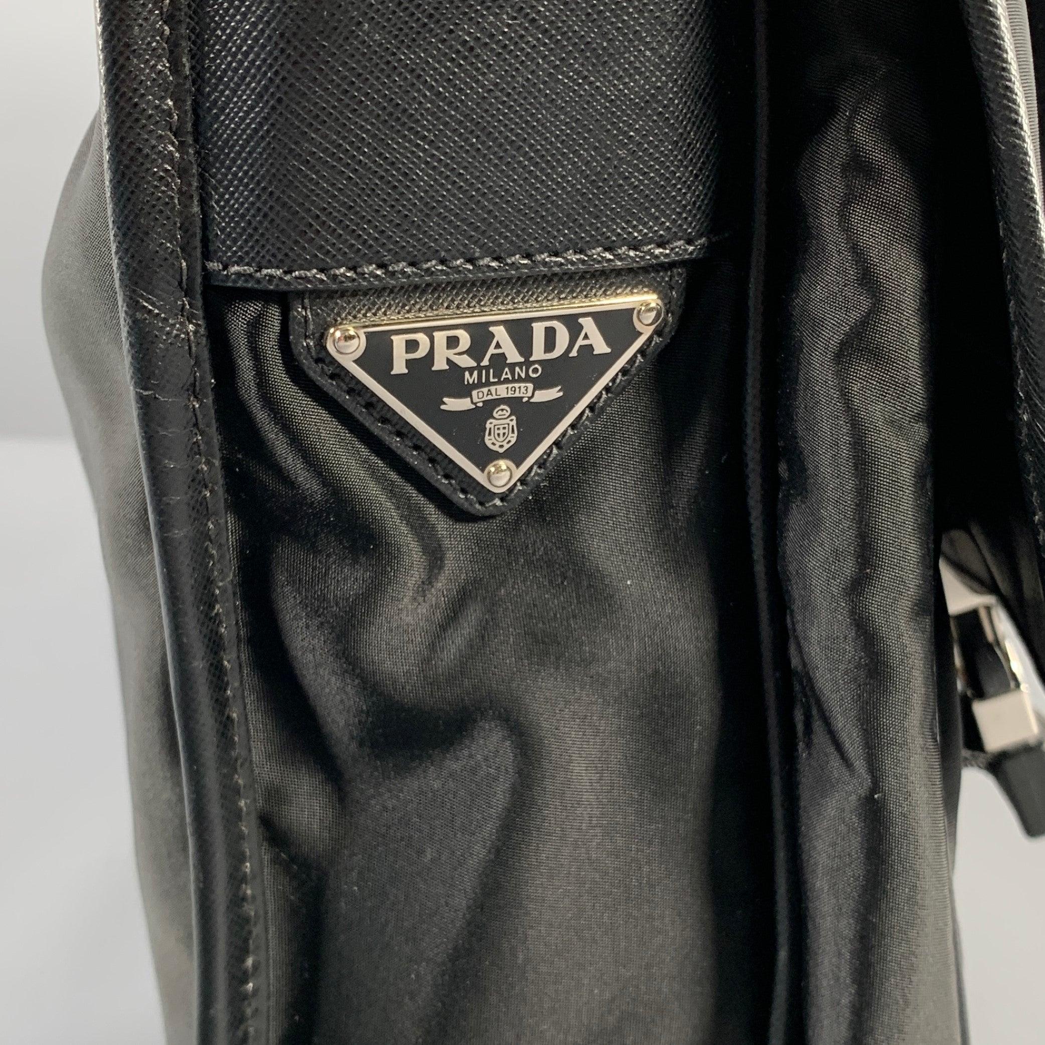 Men's PRADA Black Nylon Messenger Bags