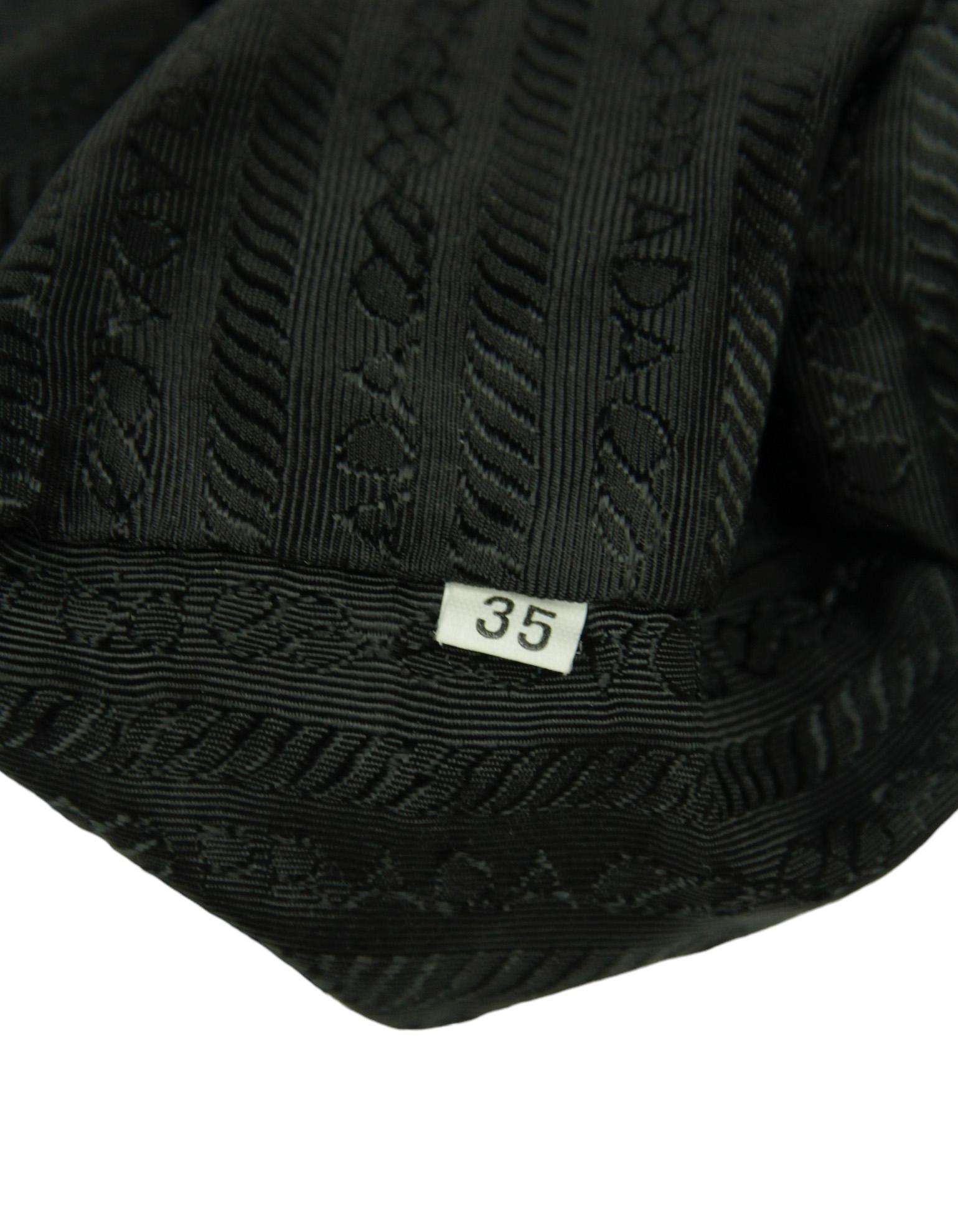 Prada Black Nylon Mini Backpack Bag w/ Front Pocket 5