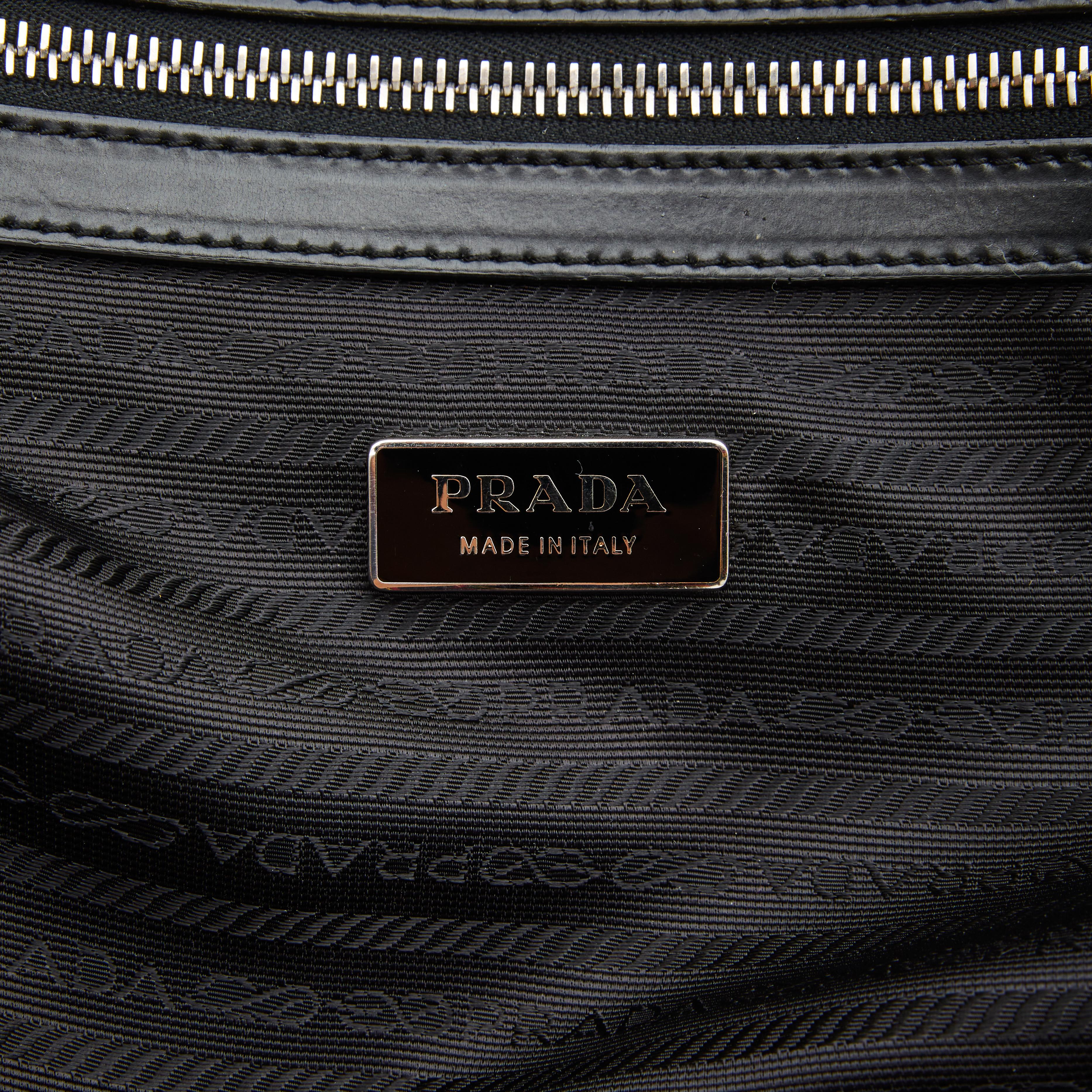 Women's or Men's Prada Black Nylon Mini Duffle Bag Boston For Sale