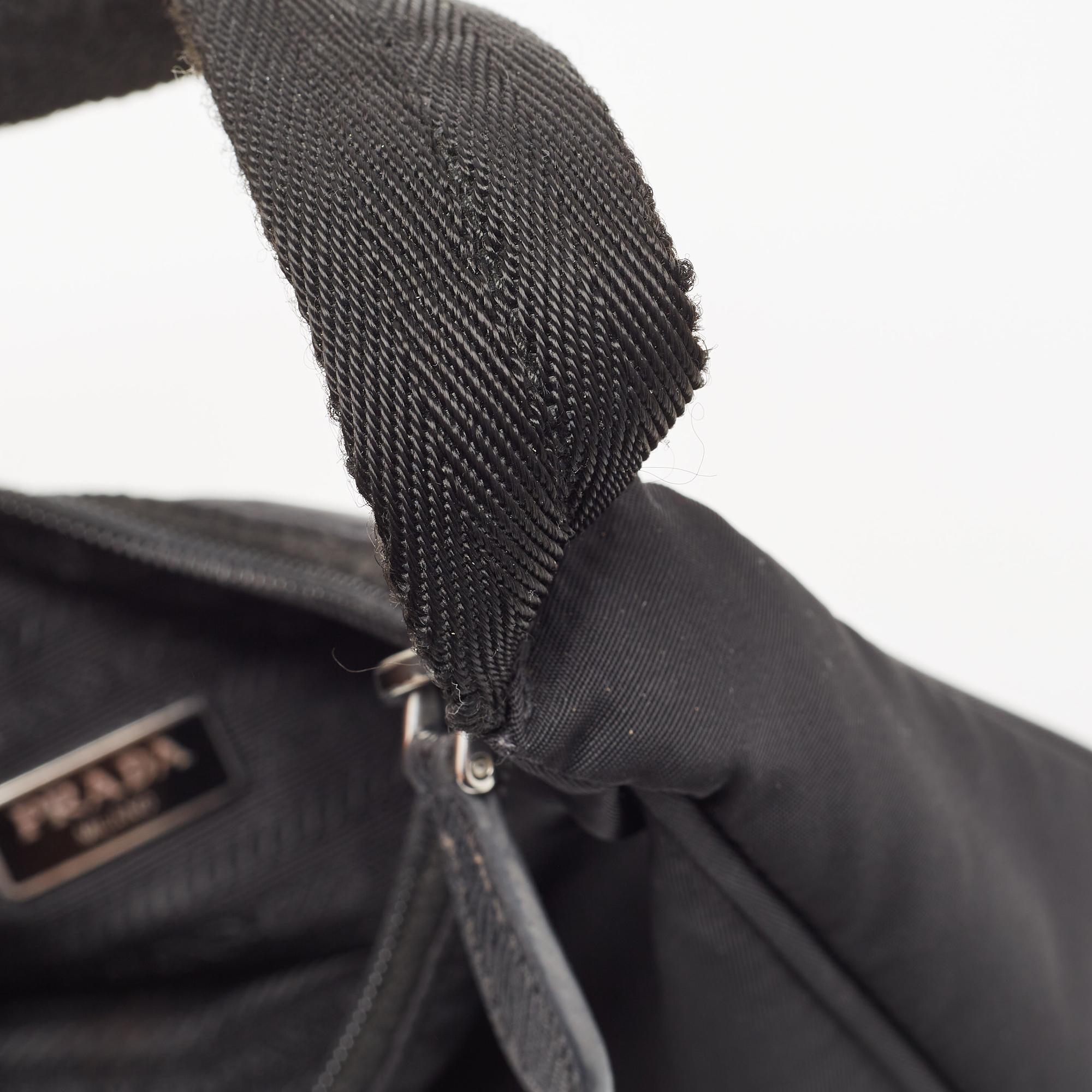 Prada Black Nylon Mini Re-Edition 2000 Shoulder Bag 6