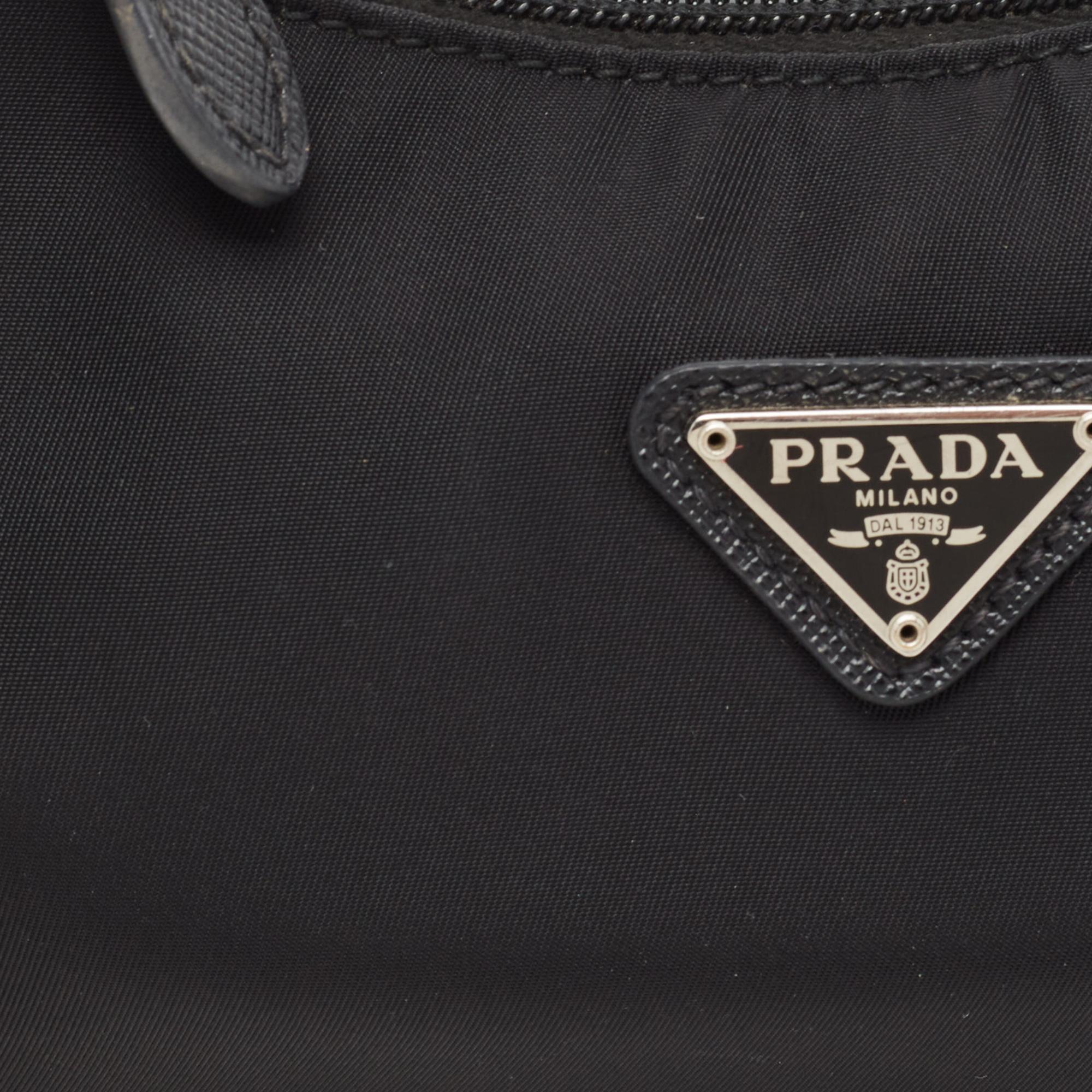 Prada Black Nylon Mini Re-Edition 2000 Shoulder Bag 7