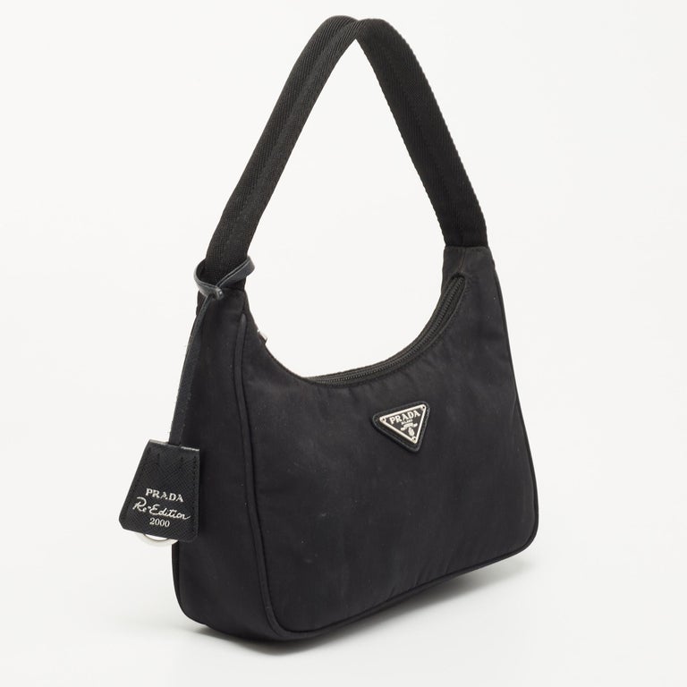 Prada Black Nylon Mini ReEdition 2000 Shoulder Bag For Sale at 1stDibs