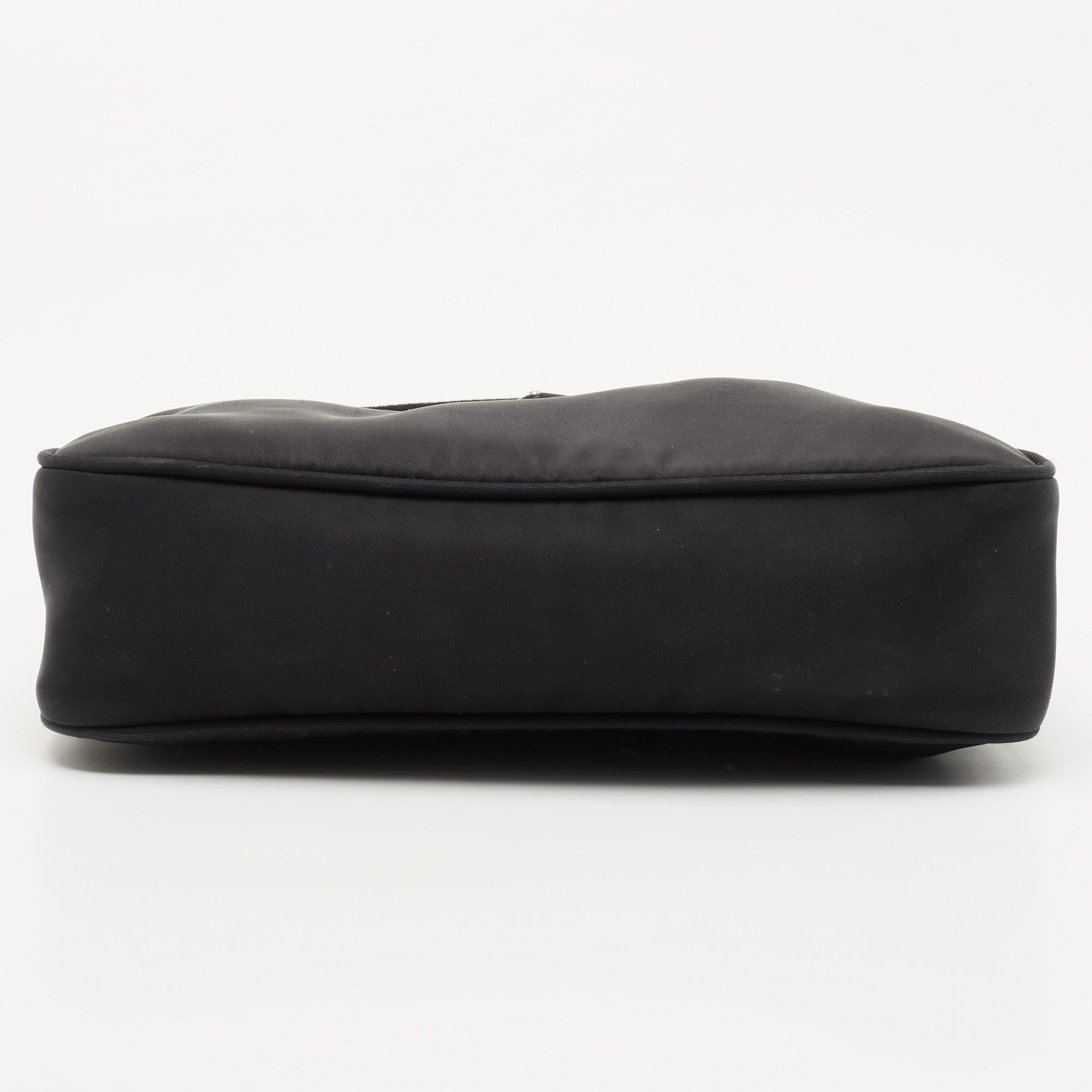 Prada Black Nylon Mini Re-Edition 2000 Shoulder Bag 1