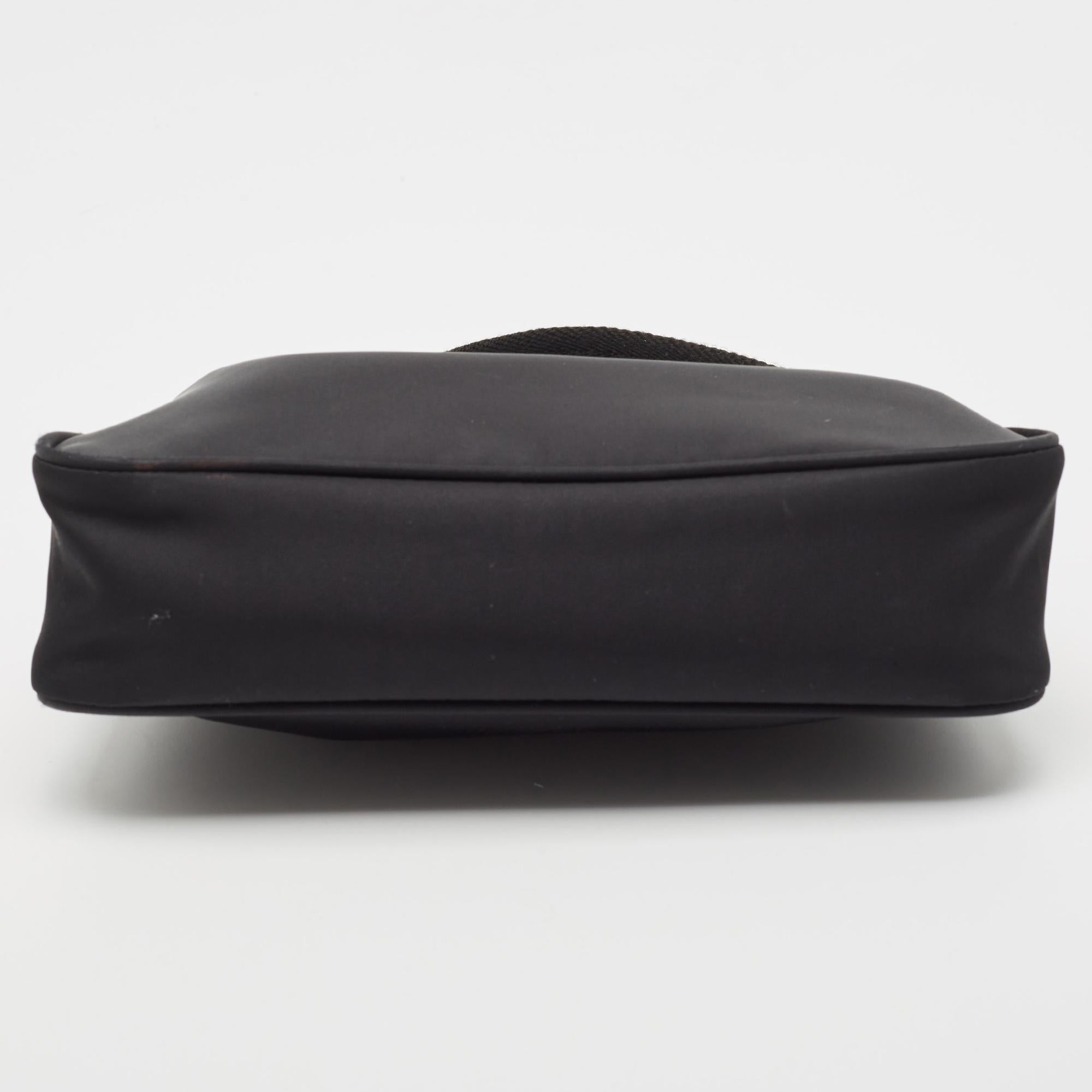 Prada Black Nylon Mini Re-Edition 2000 Shoulder Bag 1