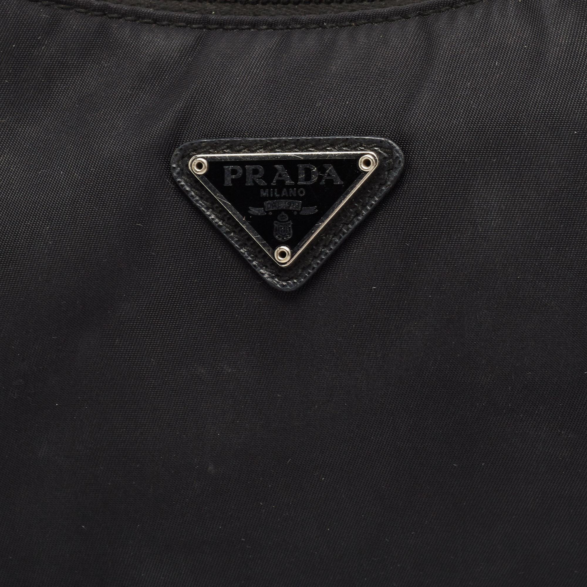 Prada Black Nylon Mini Re-Edition 2000 Shoulder Bag 5