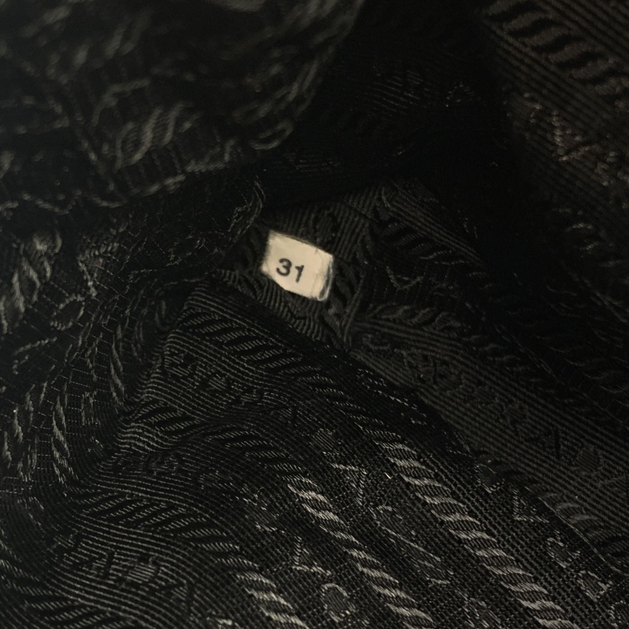 Prada Black Nylon Mini Tessuto Nylon Duet Bucket Bag Handbag 1