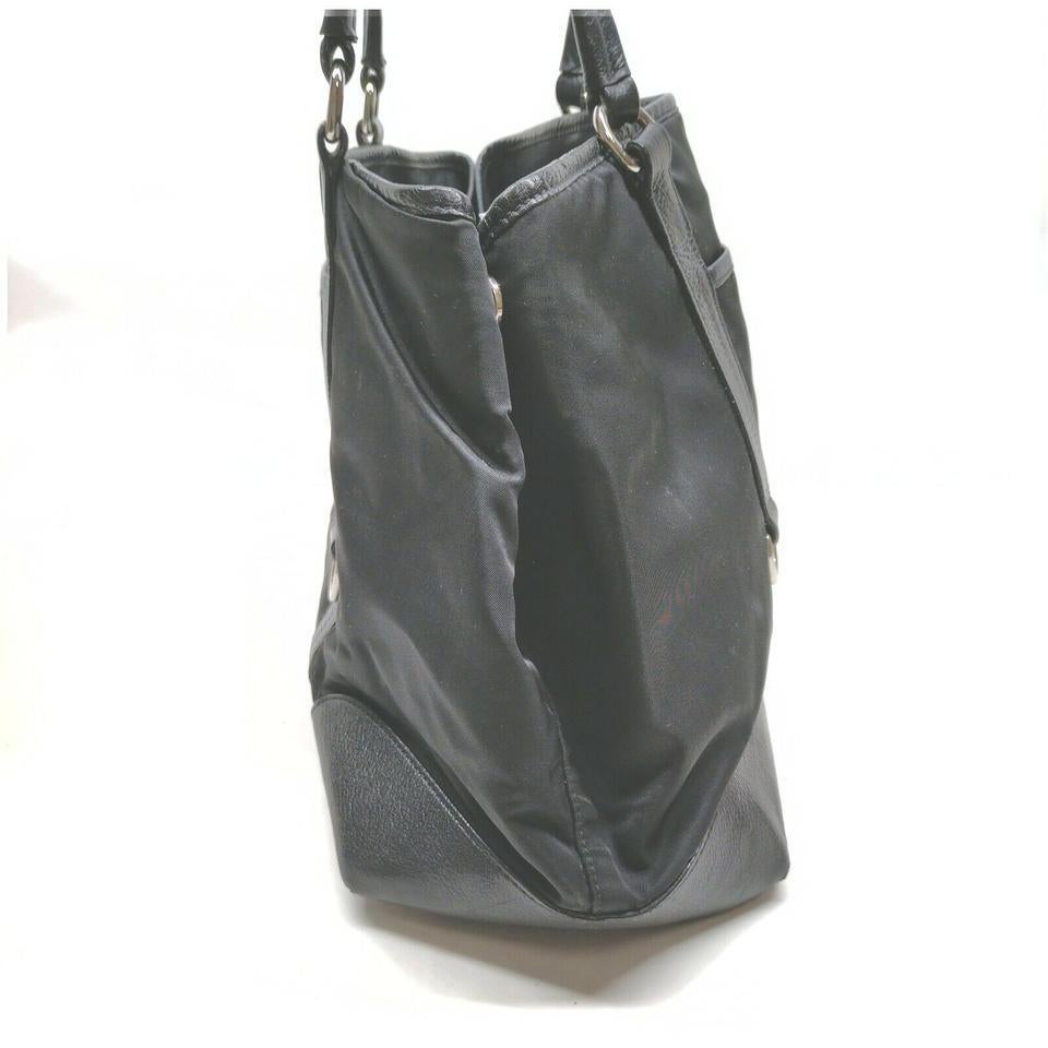 Prada Black Nylon Pocket Tote Bag 863151 2