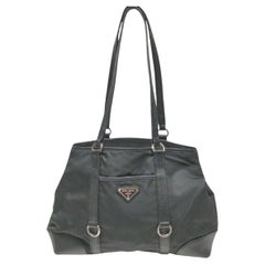 Prada Black Nylon Pocket Tote Bag 863151