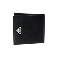 Prada Black Nylon Portafoglio Bifold Wallet For Sale at 1stDibs | prada  nylon wallet, wallet bifold nylon, belt bifold nylon