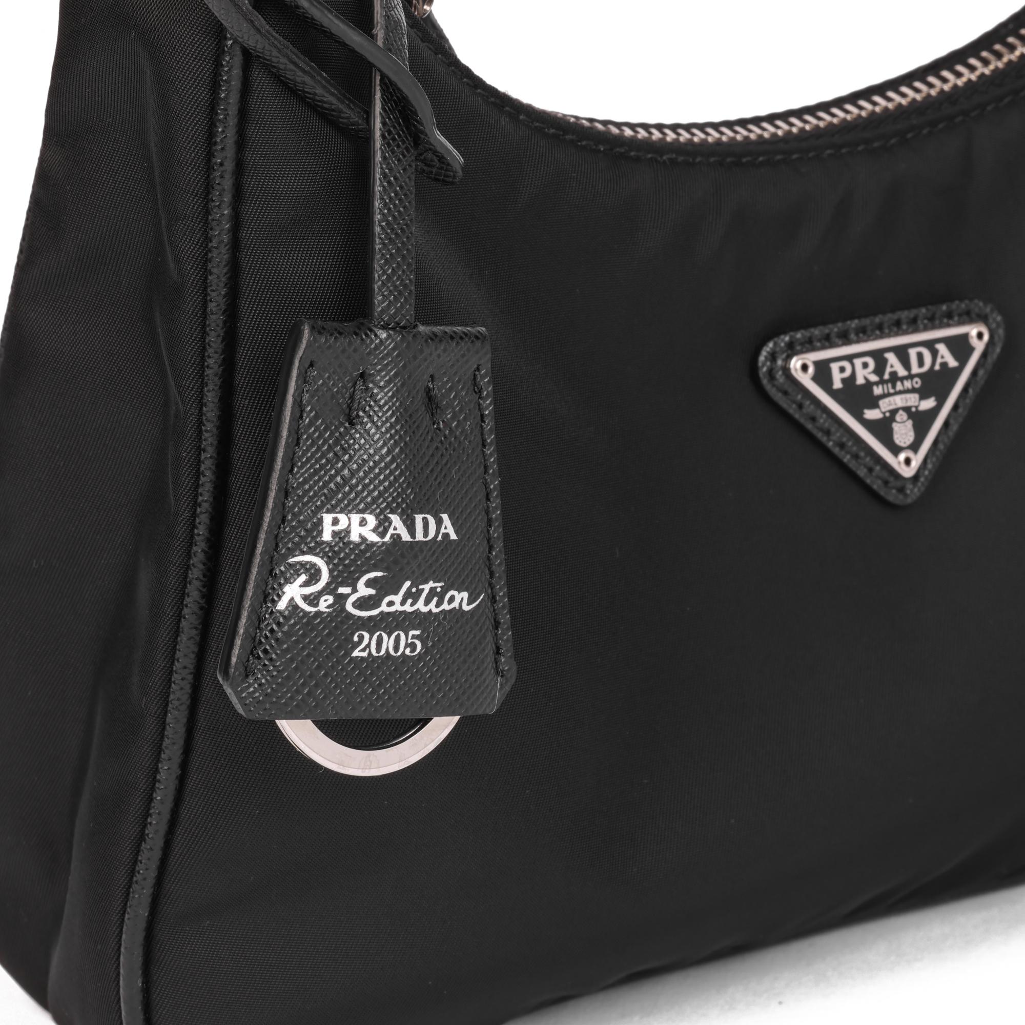 PRADA Black Nylon Re-Edition 2005 Mini Bag 2