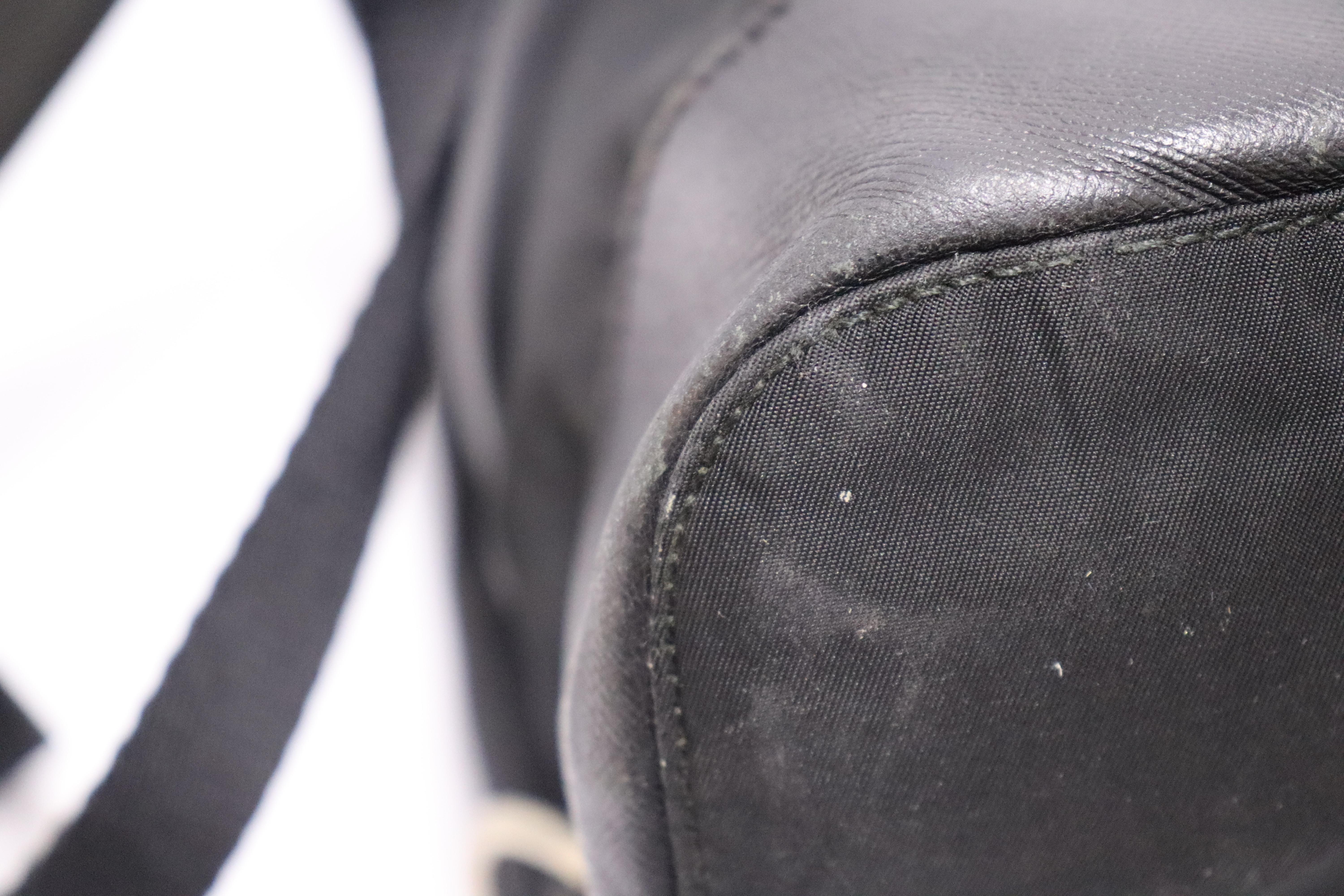 Prada Black Nylon Rucksack Backpack For Sale 5