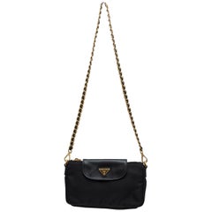 Prada Black Nylon & Saffiano Mini Bag