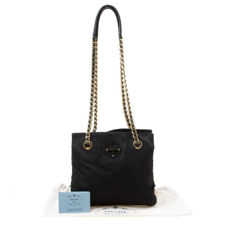 Prada Black Nylon Shoulder Bag For Sale at 1stDibs