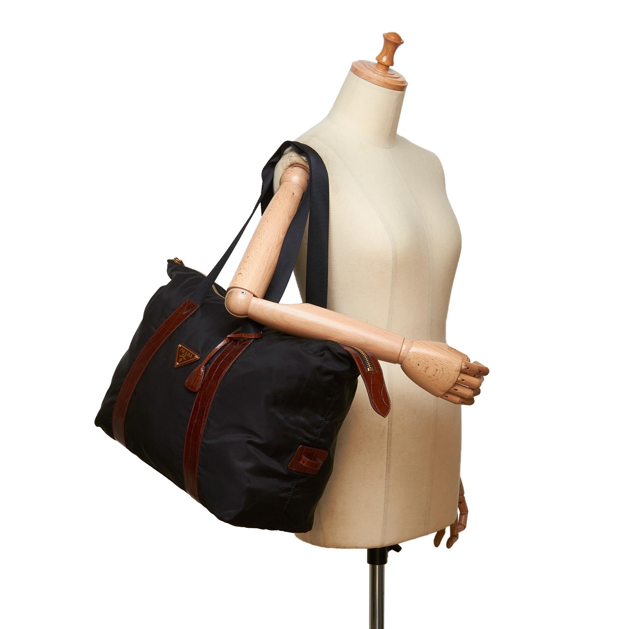 Prada Black Nylon Shoulder Bag 3