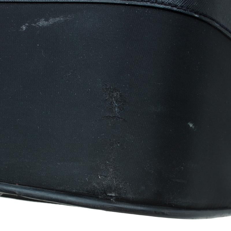 Prada Black Nylon Signature Rolling Suitcase 10