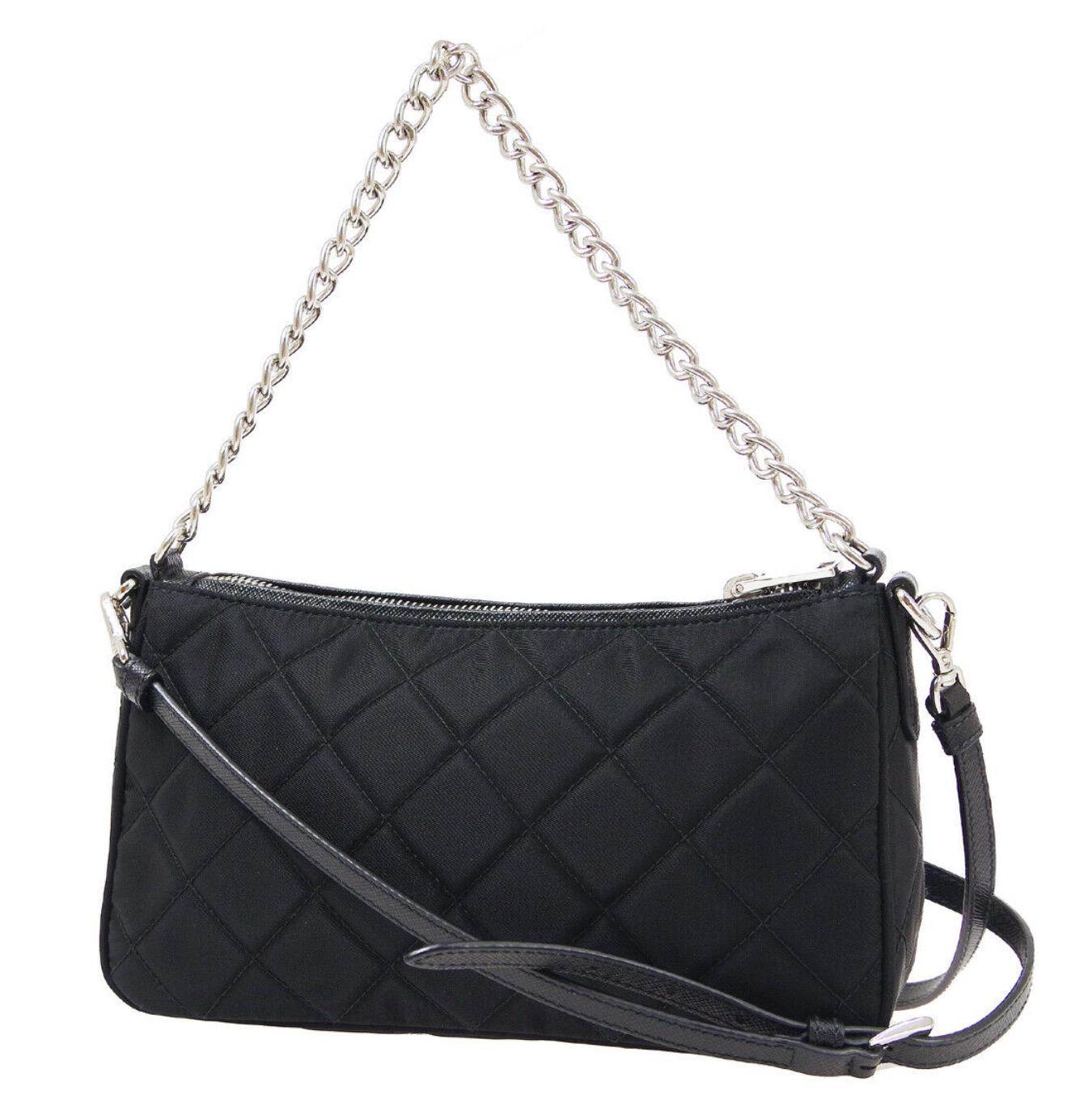 prada bag silver chain