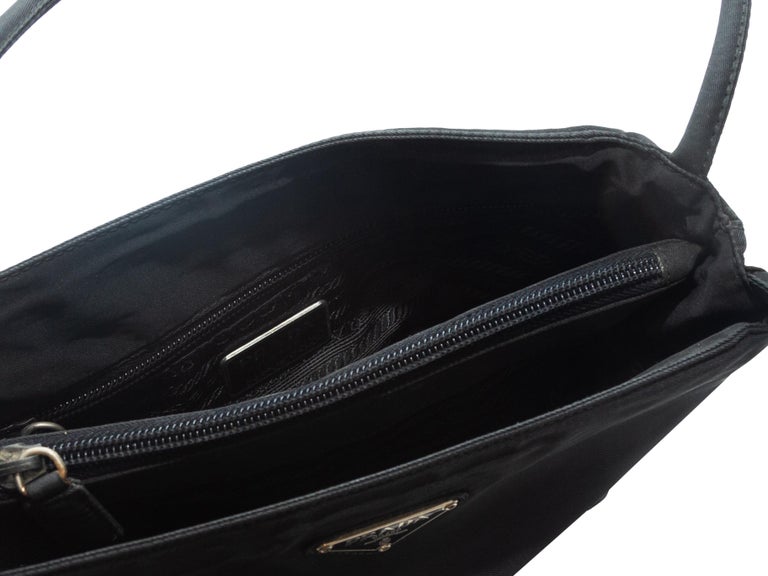 Prada Black Nylon Small Shoulder Bag at 1stDibs