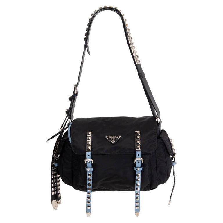 Prada studded bag Black Nylon ref.76589 - Joli Closet
