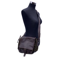 Prada Black Nylon Tessuto Canvas Belt Waist Bag Pouch