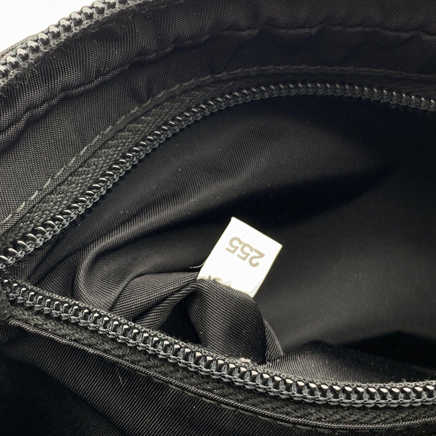 Prada Black Nylon Tessuto Canvas Extra Small Belt Waist Bag Pouch 2
