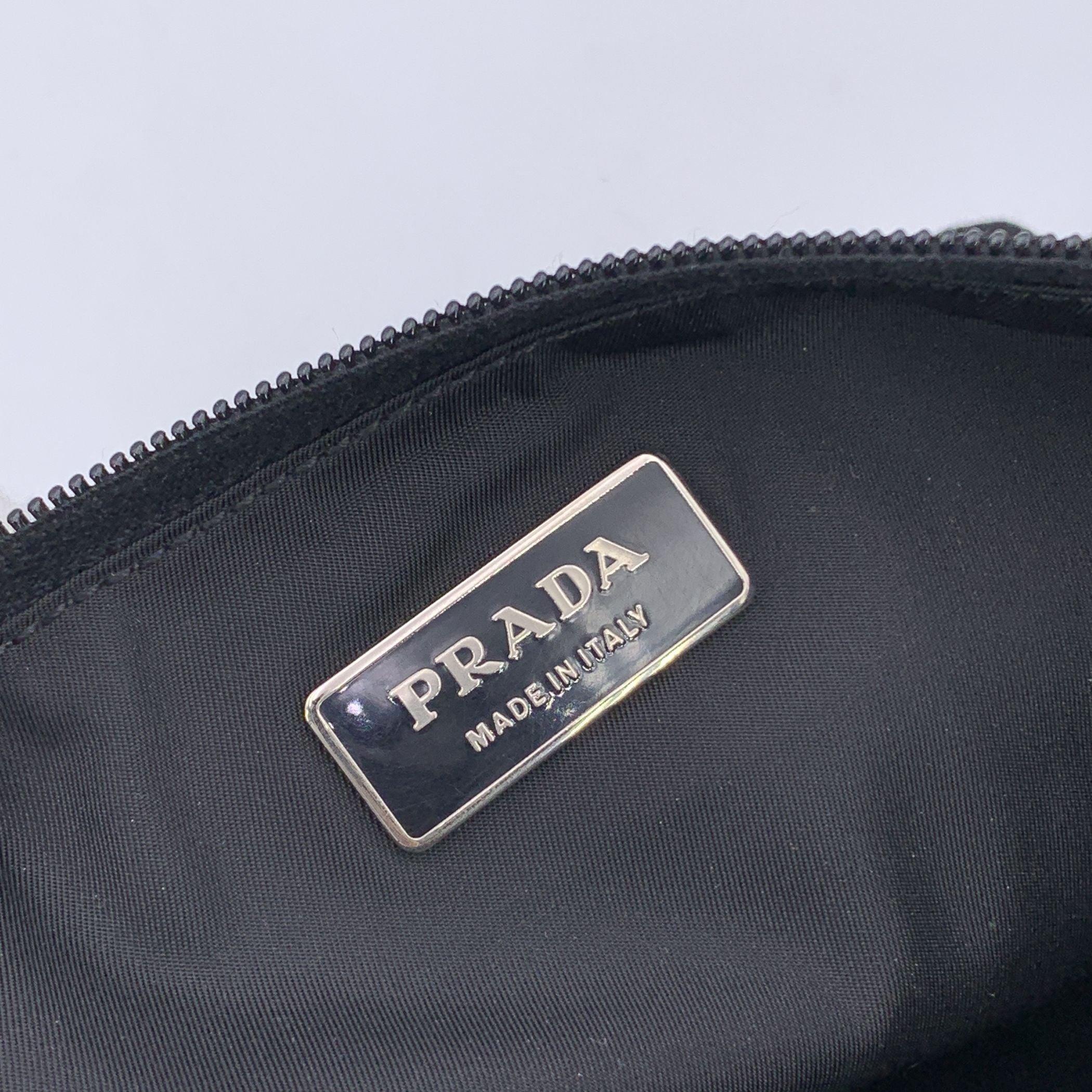 Prada Black Nylon Tessuto Canvas Multipocket Belt Waist Bag Pouch 2