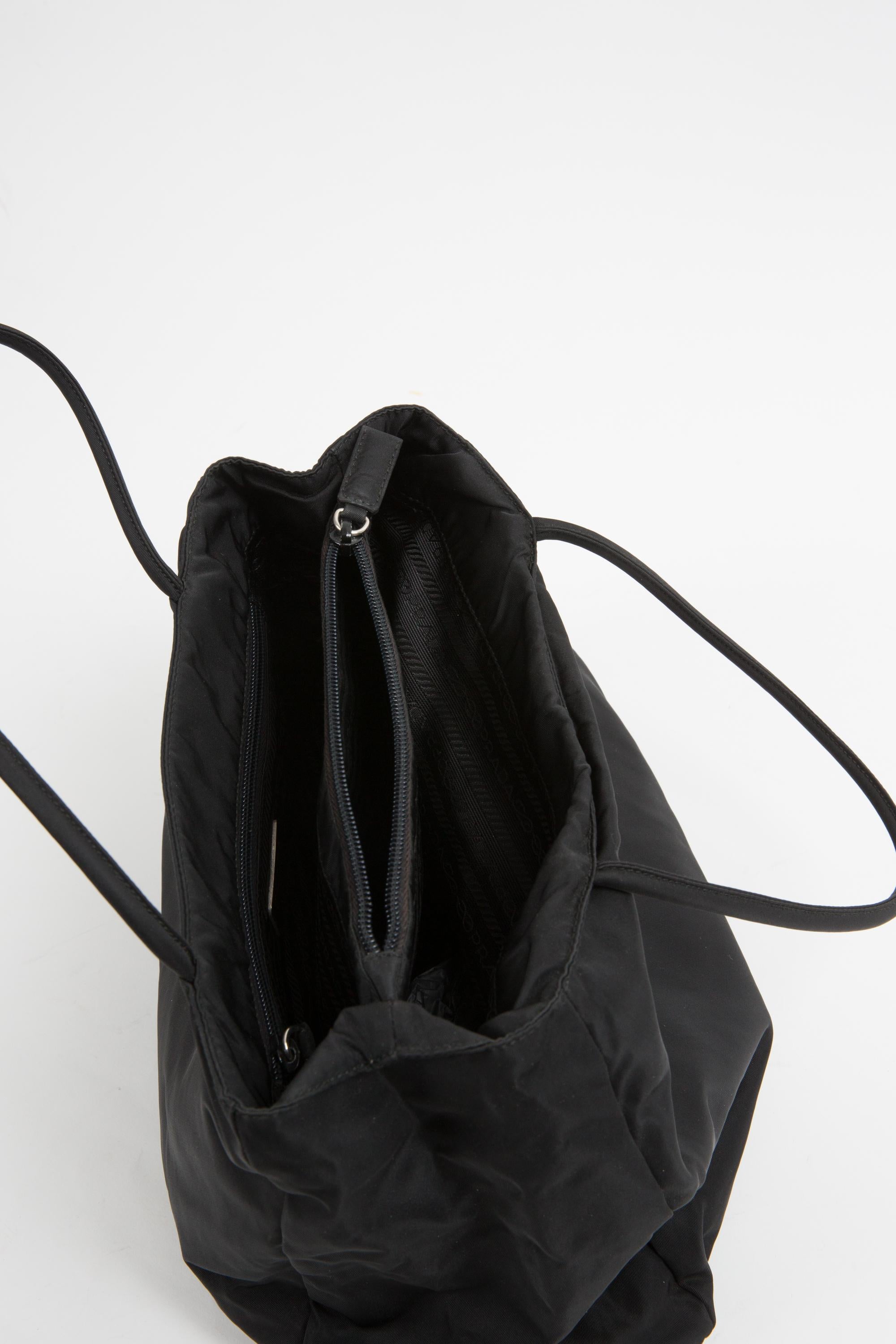 Prada Black Nylon Tessuto Handbag 2