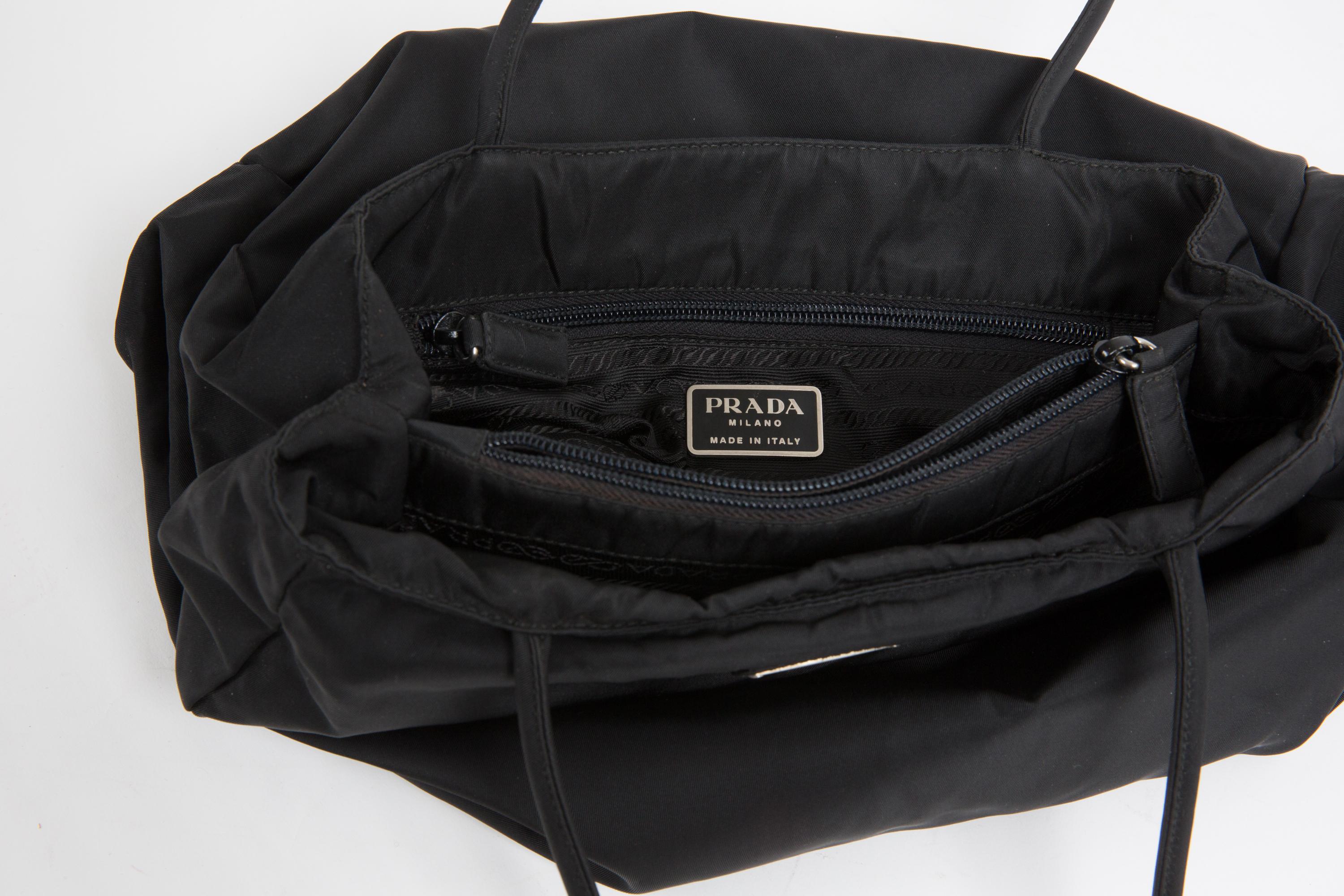 Prada Black Nylon Tessuto Handbag 3
