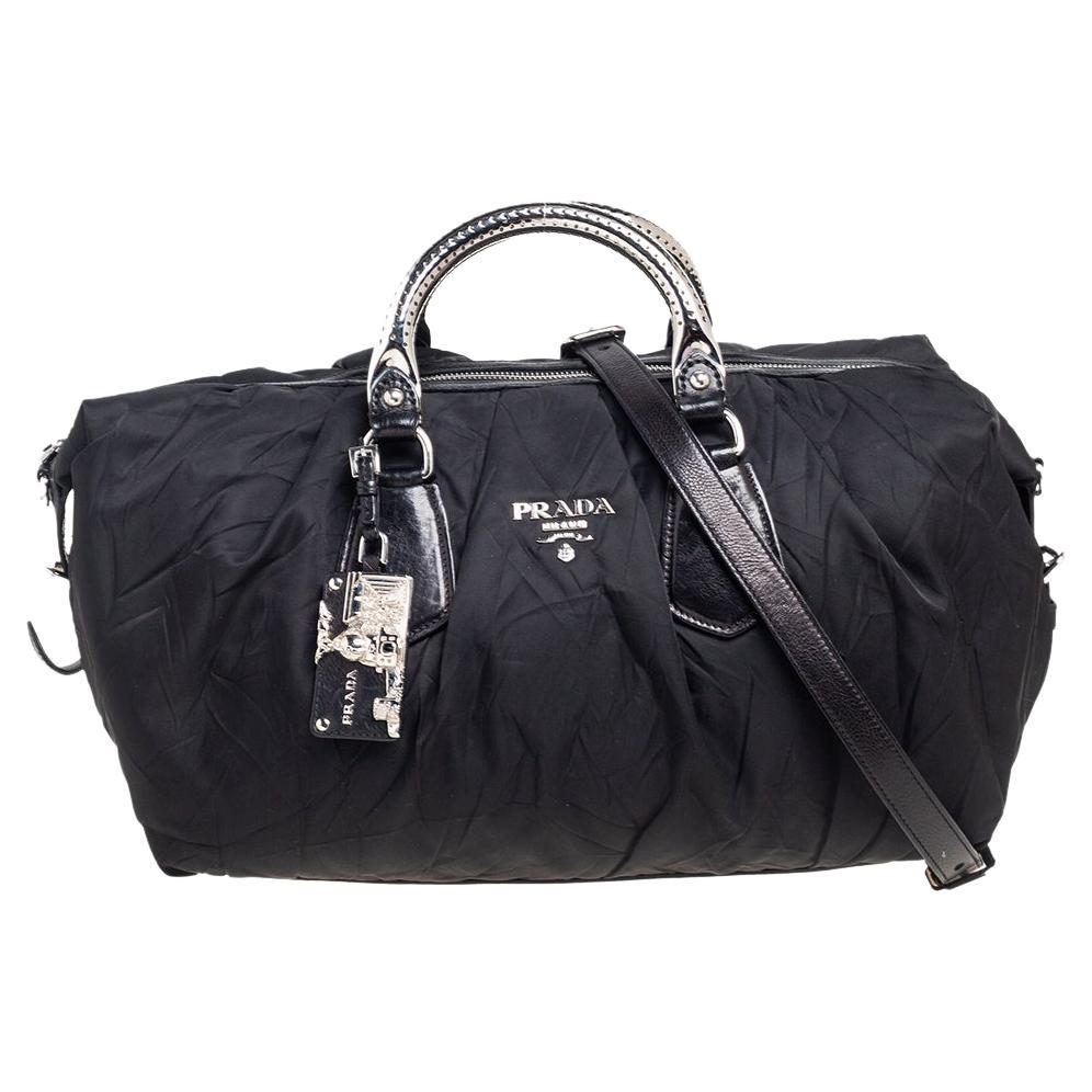 Bauletto Saffiano Leather Top-Handle Bag - Travertine Stone