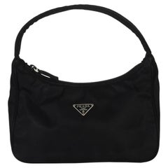 Prada Black Nylon Tessuto Mini Hobo