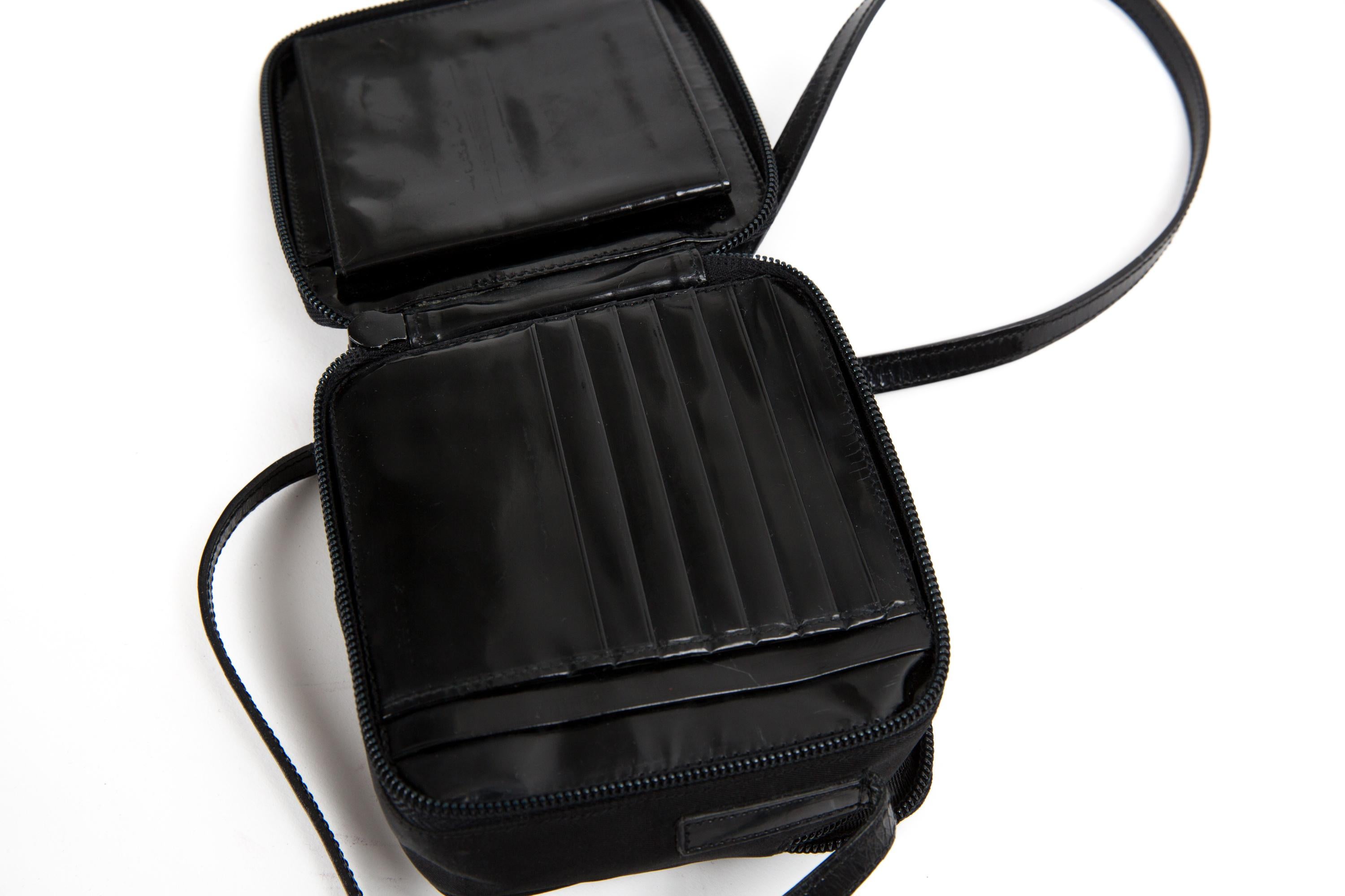 Women's Prada Black Nylon Tessuto Mini Shoulder Bag