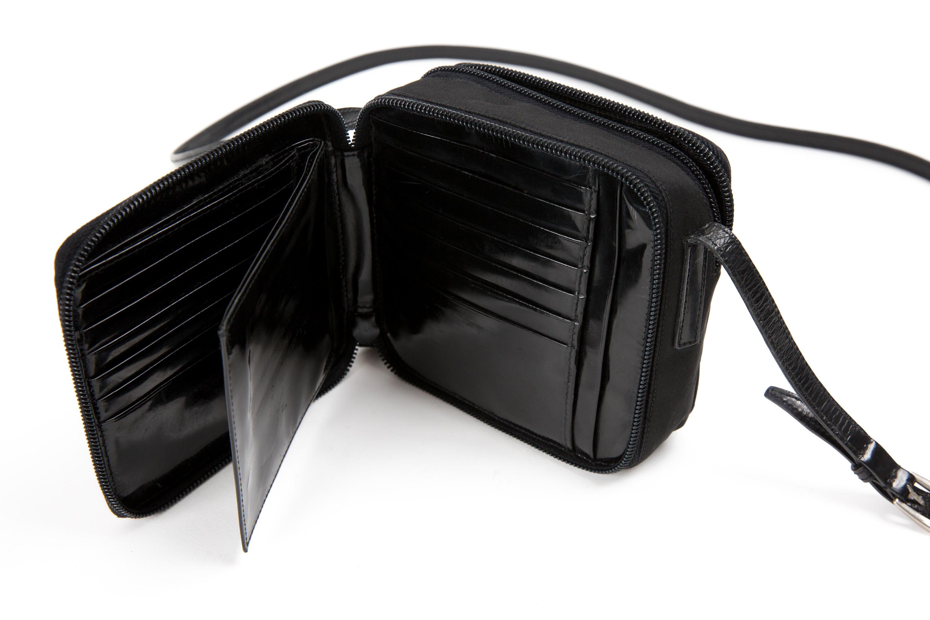 Prada Black Nylon Tessuto Mini Shoulder Bag 1