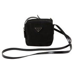 Prada Black Nylon Tessuto Mini Shoulder Bag
