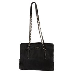 Prada Black Nylon Tessuto Tote Bag