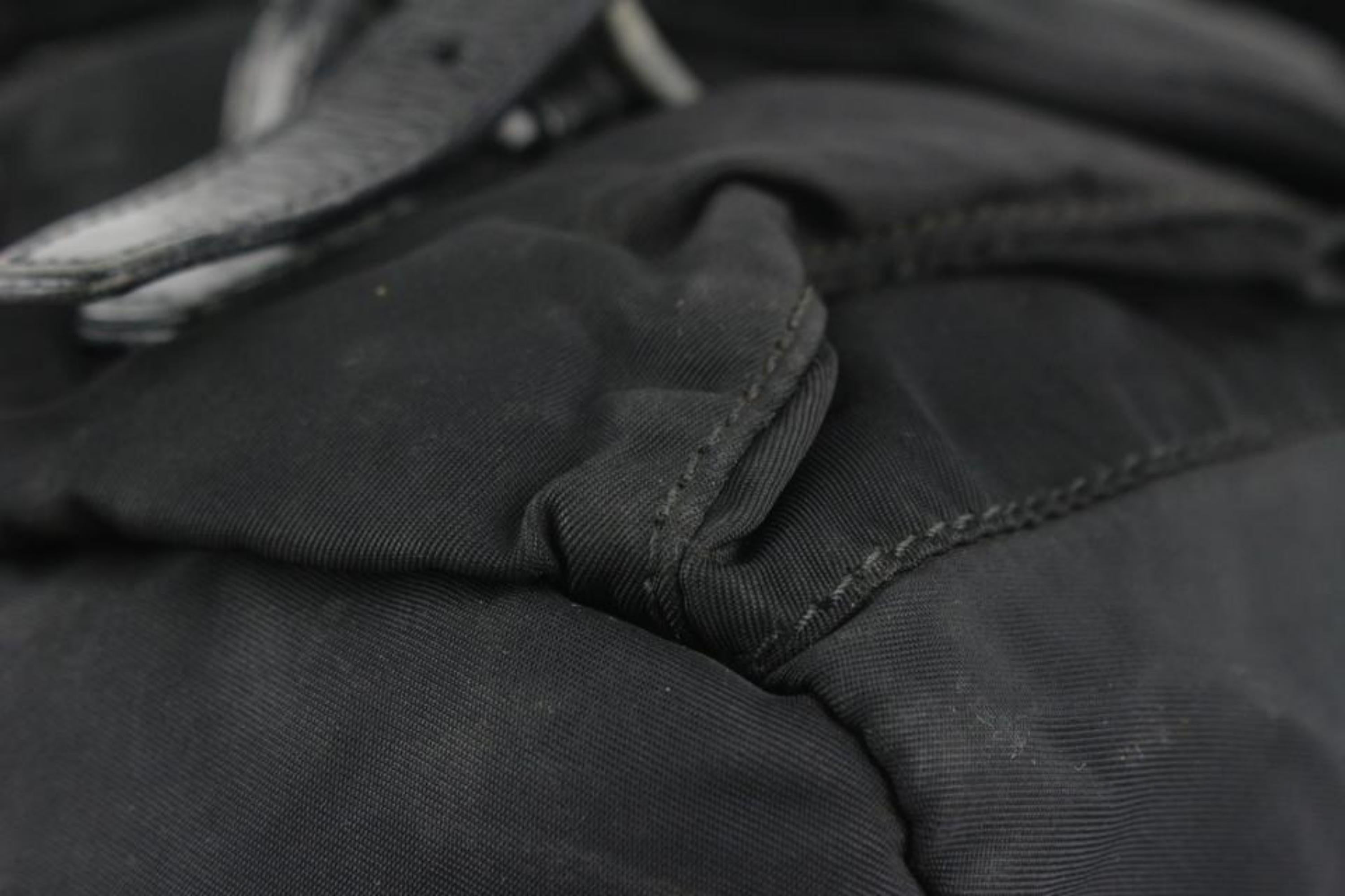 Prada Black Nylon Tessuto Twin Pocket Backpack 1216p31 6