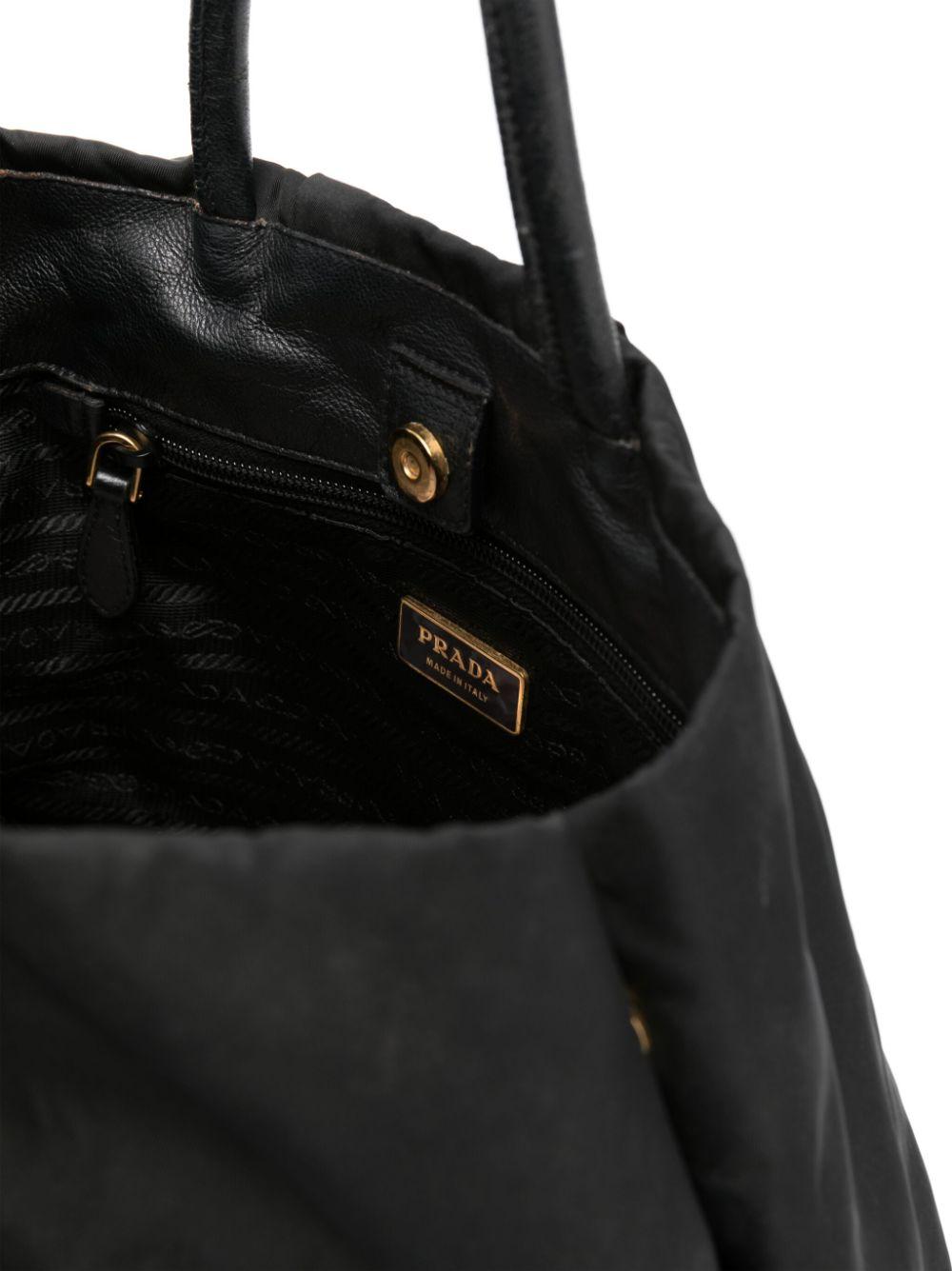 Prada Black Nylon Tote Bag 1