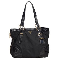 Prada Black Nylon Tote Bag
