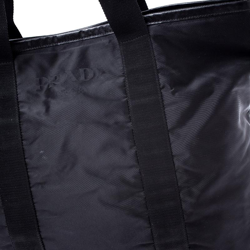 Prada Black Nylon Tote 5